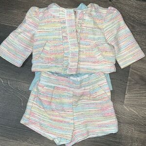 Janie and Jack Jacket, Top, and Shorts Set